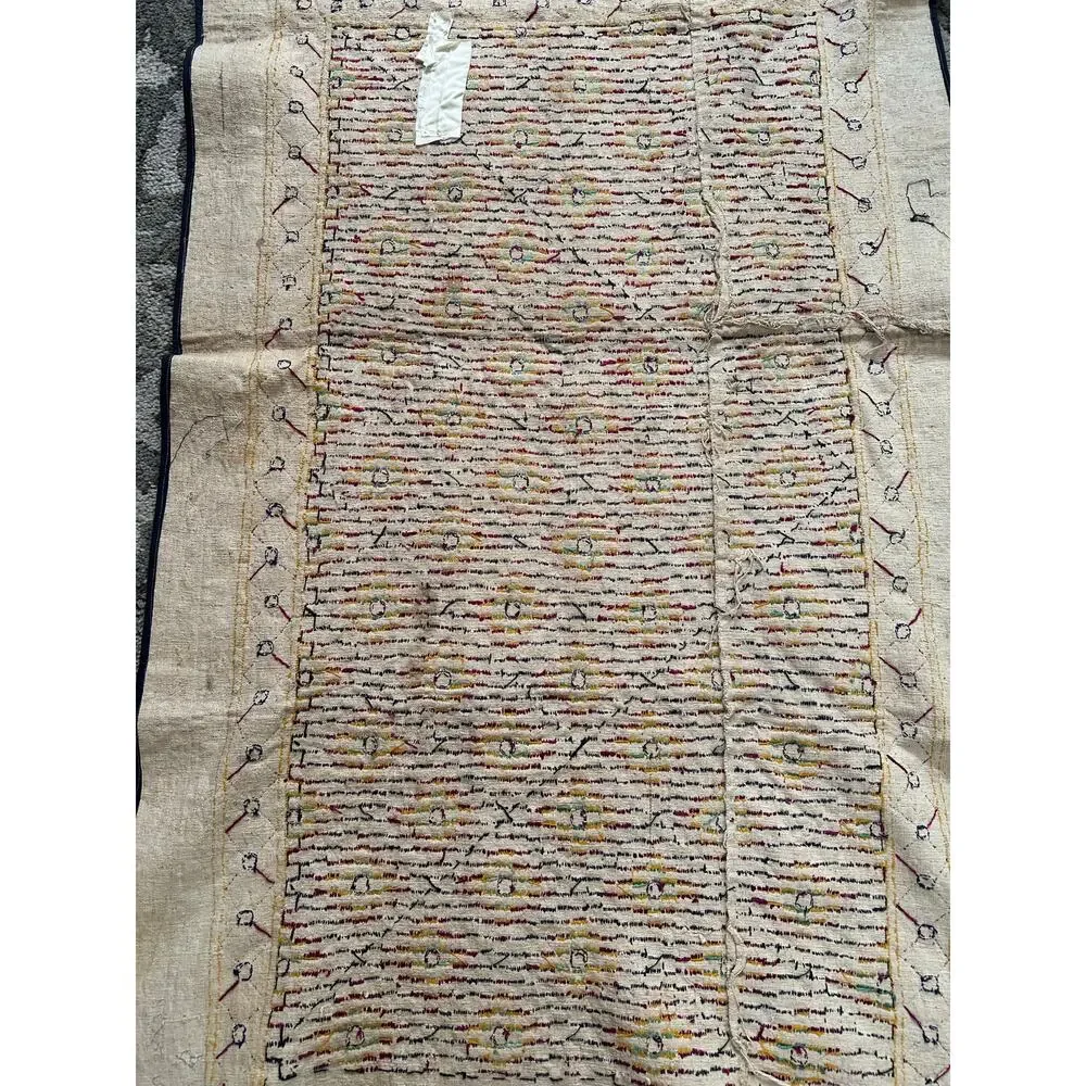 Vintage Banjara wall hanging ethnic tapestry hanging embroidery boho 35x64”